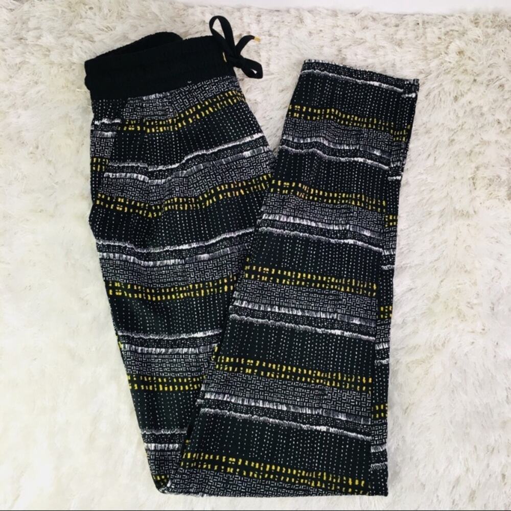 H&M Pants Loungewear Sz Small Black Gold Joggers